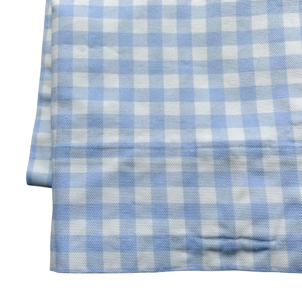Spoonflower Blue Gingham Curtain Panel‎ 82